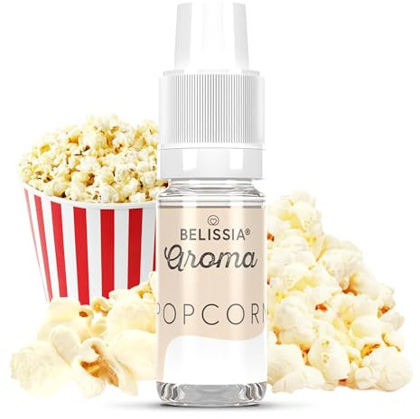 Belissia Lebensmittelaroma - Popcorn - Hochdosiertes Lebensmittel Aroma 10ml. Zur Verwendung in Lebensmitteln & Getränken für Vernebler, Nebelmaschinen, Diffuser uvm.