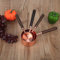4pcs/Set Stainless Steel,Baking Measuring Spoon Measuring Spoon Rose Gold Measuring Spoon Set Home Kitchen Accessory Baking Tool