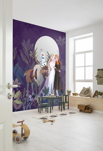 Komar Disney - Papier peint photo non tissé - Frozen Full Moon Hike - Dimensions : 200 x 250 cm - Pour chambre d'enfant - Reine des Neiges