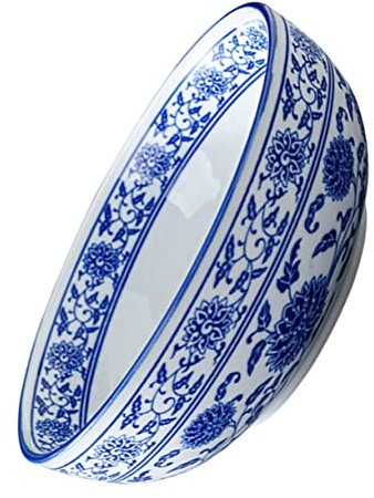 BESTonZON 1pezzi Ciotola Per Zuppa in Ceramica Ciotola Per Noodles Per Insalata Da Cucina Facile Da Pulire e Sicuro Da Usare