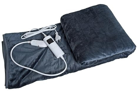 ESTEXO Heizdecke elektrisch Wärmeunterbett XXL Wärmedecke 130 x 180 cm Kuscheldecke Timer Funktion Abschaltautomatik