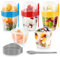 TBMax Overnight Oats Jars 4Pack Overnight Oats Containers for Salad, Fruit Yogurt, 870ml Yogurt Jars with Lid & Spoon, BPA Free Breakfast Pots to Go, Oatmeal Container