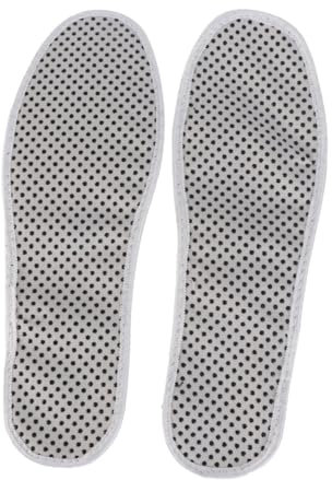 Beaupretty Self-Heating Insoles Thermal Foot Cushions for Enhanced Comfort and Circulation White Pair Made with Tourmaline for Optimal Foot Health