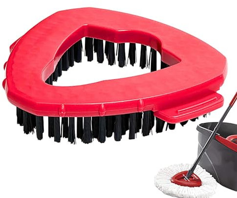 Cabezal de fregona Triangular Giratorio de Repuesto, Cabezal de fregona para Velida EasyWring 1 Tanque, Cabezal de fregona para Cepillo Ocedar, Cepillo de Limpieza de cerdas duras para baño y