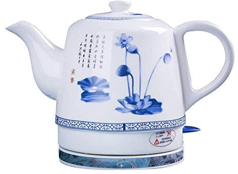 YSACJFD Kettles,Ceramic Cordless Kettle Teapot-Retro Red 1.2L Jug, 1000W Water Fast for Tea, Coffee Fast
