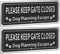 2-Pack Please Keep Gate Closed Sign, 3.5 x 9.8 Inches Dog Warning Signs Rust Free Aluminum, UV Protected, Resistant Durable Ink, Weather/Fade Resistant, Easy to Install and Read (black)