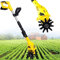 Motozappa elettrica – Coltivatore per terreno da giardino – Larghezza di lavoro 10 cm, profondità di lavorazione 17 cm, 10 lame in acciaio, pulsante del freno, telaio pieghevole