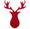 KOPGBM Weihnachts-Besteckhalter für Messer und Gabel, Tasche, Besteckhülle, Stern, Baum, Elch, Neujahr, Weihnachtsfeier, Tischdekoration, Roter Hirsch, 1 Stück