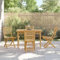Somanki Gartenstühle 4 STK. Klappbar 43x54x88 cm Bambus, Gartenmöbel, Terrassenstühle, Balkon Sessel, Balkon Stühle, Balkonstuhl, Garten Stühle Für Draussen - 3278517