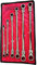 Lot de 6 clés à cliquet extra longues en acier 72 dents avec Metri