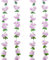 Luabue 4 Stück Blumengirlande Künstlich Frühling Kirschblüten Deko Girlande 2.3m Kunstblumen Hängend Rosa Hangend Vine Seidenblumen für Hochzeit Party Balkon Garten Dekoration