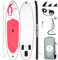 Tuxedo Sailor Stand Up Paddling Board 10'6×33×6 SUP Board Aufblasbares Paddleboard Standup Paddle Board Zubehör mit Paddel, Flossen, Fußleine (Rosa)