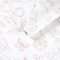 Fiula Pink Self Adhesive Wallpaper Floral Butterfly Peel and Stick Wallpaper White Contact Paper 44CMx10M Tulips Thick Vinyl Wrap Waterproof Removable for Living Room Bedroom Red