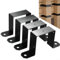4Pcs Square Tube Strap Clamp, 4 X 4 Square Pipe Clamp, U-Shaped Pipe Clamp Bracket, Deck Fence Post Tie Bracket for Balcony Railing, Stairs Railing