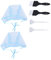 Healeved 6Stücke Teiliges Haarfärbeset Mit Trinkgeldkappen Highlight Für Friseursalons Pe Material Sicher Und Einfach Zu Verwenden Für Zuhause Oder Salon