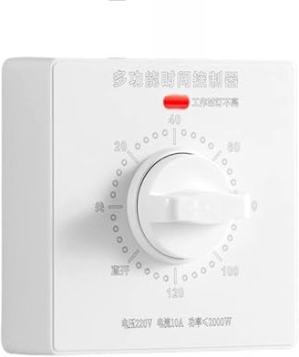 Interruptores Temporizador Mecánico Ahorro Energía 86 Tipo Ajustable con Indicadores Luz para Uso Diario Hogar Y Oficina