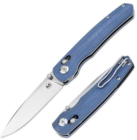 Böker MAGNUM® Shango Taschenmesser – edles Einhand Klappmesser mit Crossbar-Lock – 1 Hand Messer mit 8,7 cm Droppoint-Klinge – Gentleman Folder mit Daumen-Pin & Miacrarta Griff blau