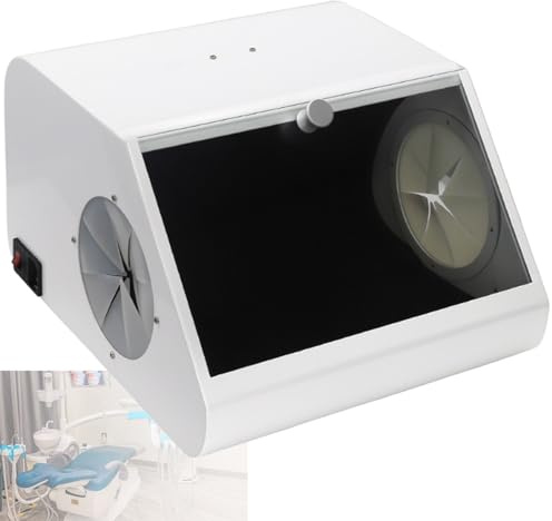 Dental Lab Sandblaster Staubsammler, Dental-Sandstrahler-Staubkollektor-Box, Zahnpolier-Schleifbox, FüR Staubschutz Bei ZahnäRztlichen Eingriffen