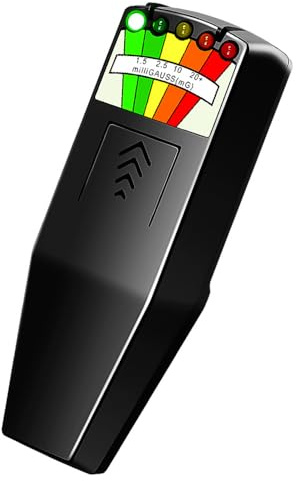 Nzkeuf K2 EMF Messgerät, Handheld EMF Meter, 5 LED Ghost Hunting Detektor, 50 Hz–20.000 Hz Strahlungsmessgerät, K2 Meter für Zuhause Büro Outdoor