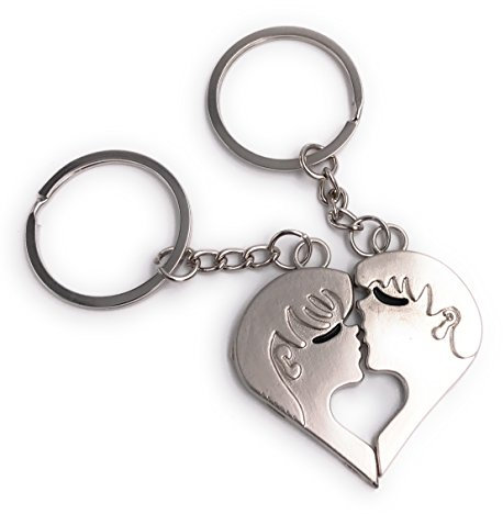 H-Customs Küssendes Paar Liebe Love Pärchen Schlüsselanhänger Partner Verbundenheit Romantik emotionale Bindung zarte Geste