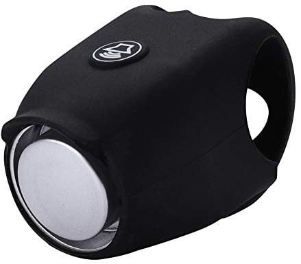 Pwshymi Fahrradglocke für Glocke für Fahrradlenker, elektronische Glocke, wasserdicht (schwarz)