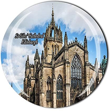 St Giles' Cathedral Edinburgh Scotland Fridge Magnet Souvenir Gift Crystal Magnetic Sticker