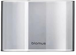 Blomus -Calma- Windlicht Ersatzglas, Glaswindlicht, Exklusive Optik, standfest, Trendiger Kerzenhalter, Kerzenständer, Size S, Farbe Steel Gray, Material Glas farbig (88304)