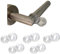 DIY Door Handle Bumper Guards - Pack of 5 Transparent Flexible Door Stopper Protectors to Buffer Walls and Stop Wall Damage - No Drilling Required Easy to Fit