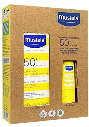 Mustela PACK SOLAR:LECHE SOLAR F50+STICK