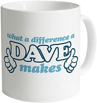 Crunchy Carrots What a Difference Dave Makes Funny White 11 oz Mug