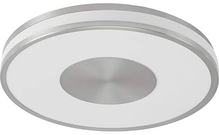 Lindby LED Ceiling Light Fjella dimmable (Modern) in Silver Made of Metal for e.g. Living Room & Dining (1 Light Source,) from Ceiling lamp,