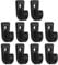 PATIKIL Kayak J Hooks, 10 Pack Nylon Deck Loops Bimini Boat Top Eye Straps Bungee Hooks for Kayaks Canoes Paddle Boating Tie Down