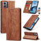 Jasonyu Funda para Motorola Moto G14, Cuero PU Carcasa, Tipo Libro Flip Case con Tarjetas y Cartera, Soporte Plegable, Cierre magnético, Capa (Marrón)