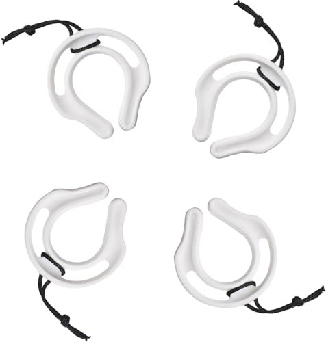 INCREWAY Türklemmschutz, 4 Stück, Türstopper mit Seilen, Sicherheits-Türstopper für Strafverfolgung, Polizei, Rettungsdienste und Heimgebrauch
