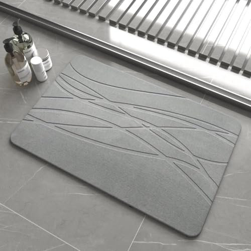 Nexo Home Alfombra de Piedra para baño de Secado rapido - Alfombrilla baño Piedra diatomita