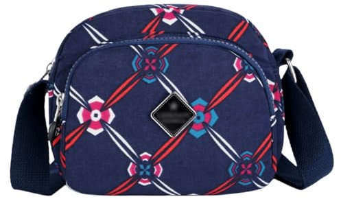 FAVORTALK Damen Umhängetasche Klein Nylon Leichte - Handtasche Crossbody Tasschen mit Kartenhalter Mode-Multi-Pocket Schultertasche - B02515