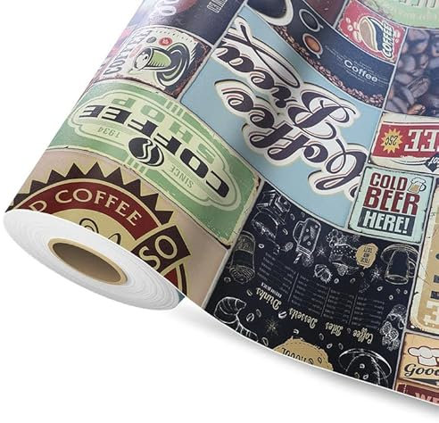 KARAT - PVC CV Vinylboden | Linoleum Bodenbelag Meterware für Küche 200x 200 cm Coffee Time