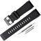 Wasserdichtes Gummi-Uhrenarmband, kompatibel mit Casio Pro Trek GA2000, PRG600, PRW6600, PRG-650Y, Herren-Sportuhr, Ersatz-Uhrenarmbänder für Herren, Schwarz
