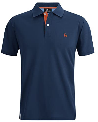 SwissWell Herren Kurzarm Poloshirt Atmungsaktiv Schnelltrocknend T-Shirt Golf Sommer Poloshirts Männer Knopfleiste Polohemd