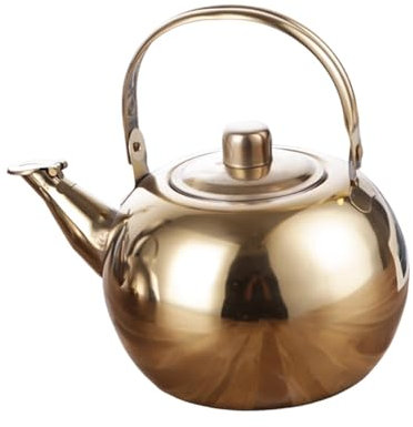 F Fityle Tetera de Acero Inoxidable para Servir café, Tetera con Filtro para té de, 2L
