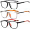 ZXYOO Occhiali da lettura da uomo 3 paia Stile sportivo Comodi e flessibili Lettori di blocco della luce blu per uomo+1.25