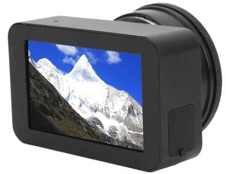 Fotocamera con Oculare Elettronico 4K HD con Display a Colori da 3 Pollici, Zoom Digitale 5X, Memoria da 128 GB. Oculare Telescopico con Schermo per Astronomia, Birdwatching,