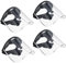 YCBTREE 4 Pcs Sicherheit Gesichtsschutz, Schutzhelm mit Visier, Gesichtsschutzmaske, Forstschutzhelm, Kettensäge Helm für Bau, Schleifen, Gartenarbeit Logging Lawn
