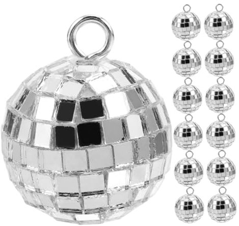 Zerodeko Schlüsselanhänger Im Retro-glitzer-stil Der 70er Jahre Zur Schmuckherstellung 25 Stück Mini-disco-party-zubehör