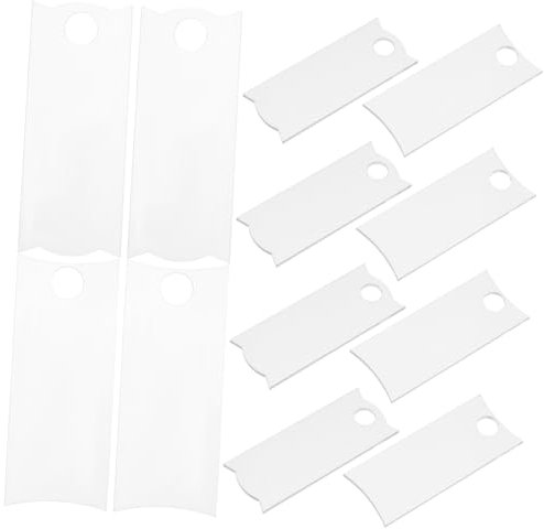 Lurrose 12piezas Placas De Identificación Acrílicas Para Sublimación Etiquetas Prácticas Para Vasos