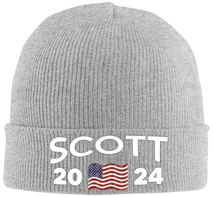 Unisex Beanie Mütze Tim Scott Für Das Präsidentenamt, Tim Scott Wintermütze Winddicht Warme Skimütze Weichem Mütze Für Strand Herren Damen Reisen