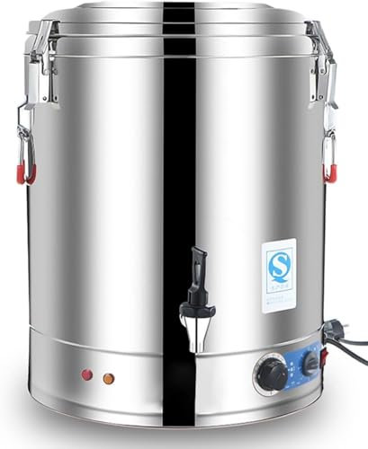 Water Boiler Catering Urn 50/50/60/70 L Commercial Hot Water Boiler, Electric Heating Insulation Barrel , Stainless Steel, 30-110°C Temperature Contro ,For Cooking Porridge/drinking Soy Milk(40L)