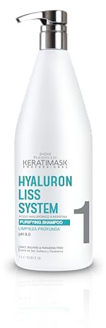 PLACENTA LIFE KERATIMASK - Professional Shampoo 1000 ml. Deep cleansing that removes residues and prepares the hair for treatments. Ideal for intensive care.