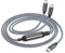 BASESAILOR Chargeur Cable Multi USB C 1,8M,USBC vers USBC Câble Double USB C 2 en 1 pour iPhone 16 15 Pro Max,MacBook,iPad 10 Mini 6 7,Samsung Galaxy S25 S24 S23 Ultra,A54 A53,Tab S9