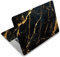 PLIGREAT Schwarz Gold Marmor Laptop Haut Aufkleber Aufkleber Passend für 12 13 13,3 14 15 Zoll Laptop Universal Abnehmbare Vinyl Notebook Art Protector Netbook PC Abdeckung Aufkleber Aufkleber